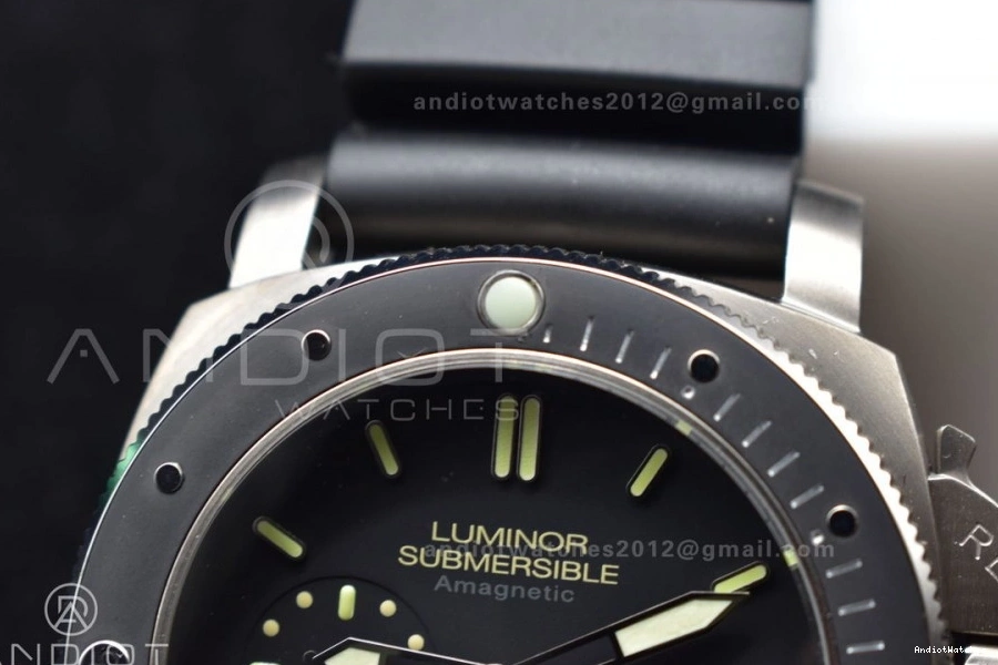 Strap 1003 O Clone V on Edition 1:1 Super Best P.9000 Black PAM389 Rubber BestValue VSF 0416